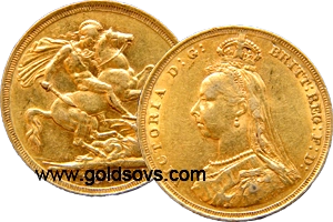 Sydney gold Sovereign Jubilee head