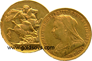 1895 Widow Head Gold Sovereign