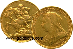 1895 Widow Head Gold Sovereign