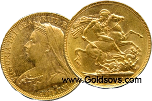 1896 Gold Sovereign