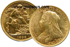 1896 Widow Head Gold Sovereign