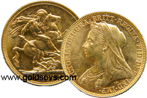 1897 Widow Head Gold Sovereign