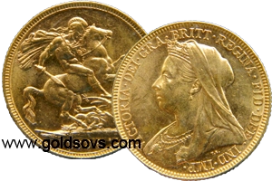 1897 Widow Head Gold Sovereign