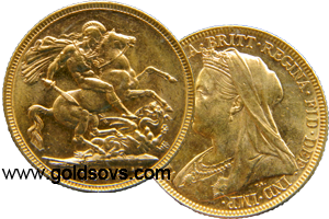 1898 Widow Head Gold Sovereign