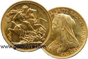 1898 Widow Head Gold Sovereign