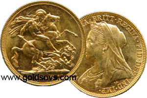 1899 Widow Head Gold Sovereign