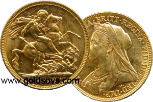 1899 Widow Head Gold Sovereign