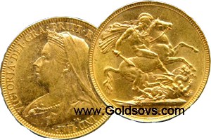 1900 Gold Sovereign