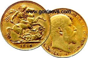 Melbourne Minted Gold Sovereign 1910